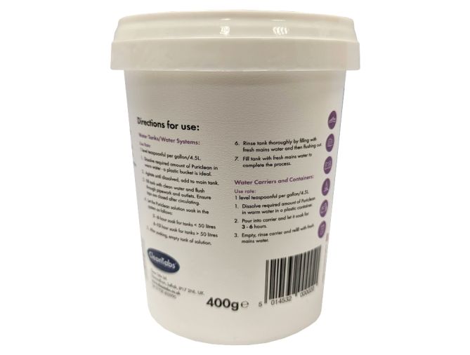 Clean Tabs Puriclean Water Purification Treatment - 400g