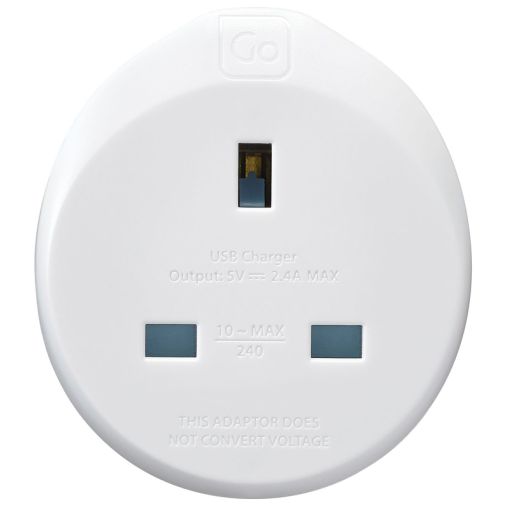 Go Travel UK to EU Adaptor + USB