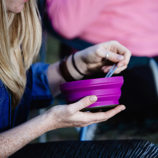 Lifeventure Ellipse Collapsible Cup - Purple