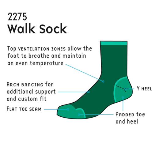 1000 Mile Ladies Twin Pack - Walk Sock