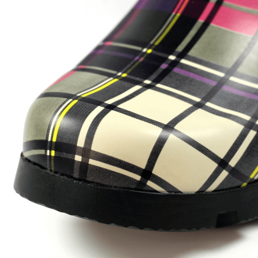 Lunar Tartan Tall Wellington Boots