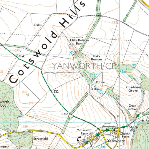 OS Map - OL45 The Cotswolds