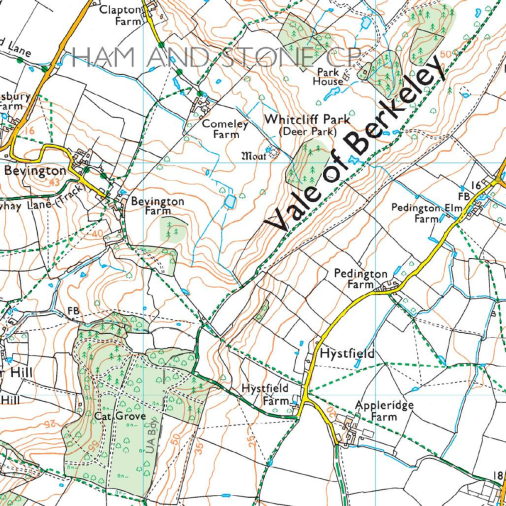 OS Map - 167 Thornbury Dursley and Yate
