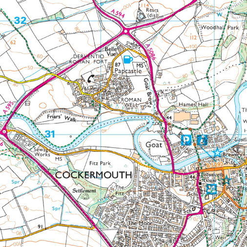 OS Map - Explorer - OL4 English Lakes North West