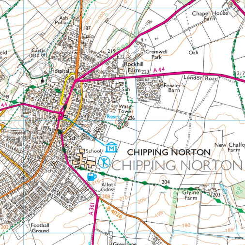 OS Map - Explorer - 191 Banbury / Bicester / Chipping Norton