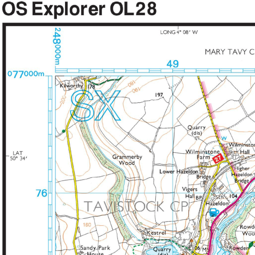OS Map - Explorer - OL28 Dartmoor