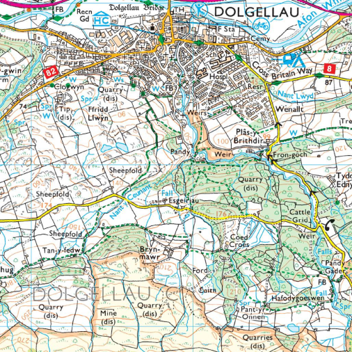 OS Map - Explorer - OL23 Cadair Idris