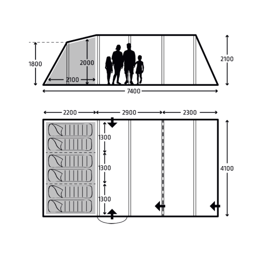 Kampa Croyde 6 Air TC Tent 2024
