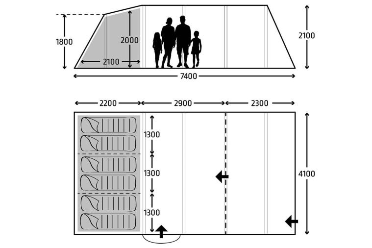 Kampa Croyde 6 Air Tent 2025