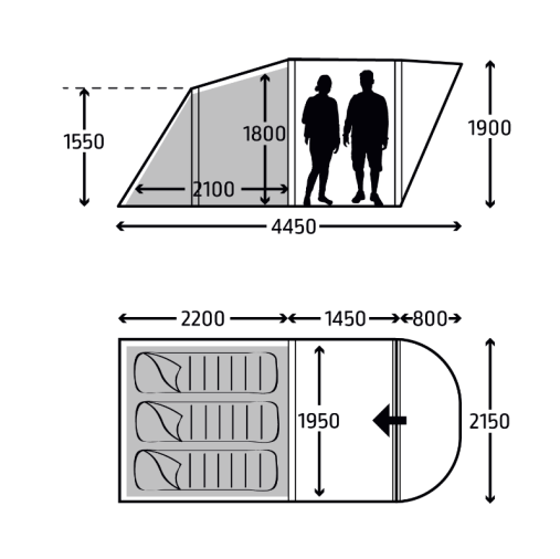 Kampa Brean 3 Air Tent 2025