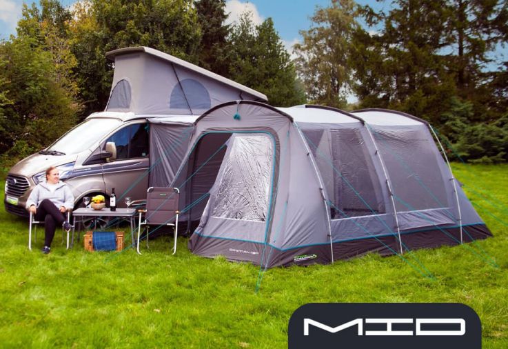 Outdoor Revolution Cayman T3 DT (Poled) Mid Awning 2025 (Incl. Footprint)